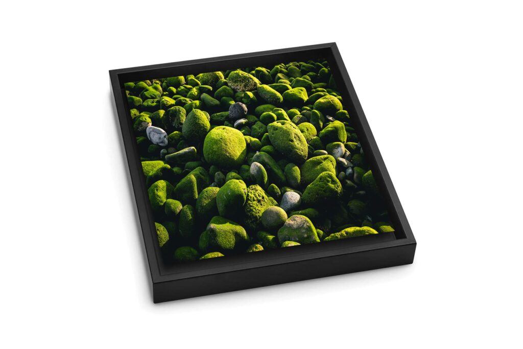 caisse americaine bois noir tirage photo dibond sur mesure